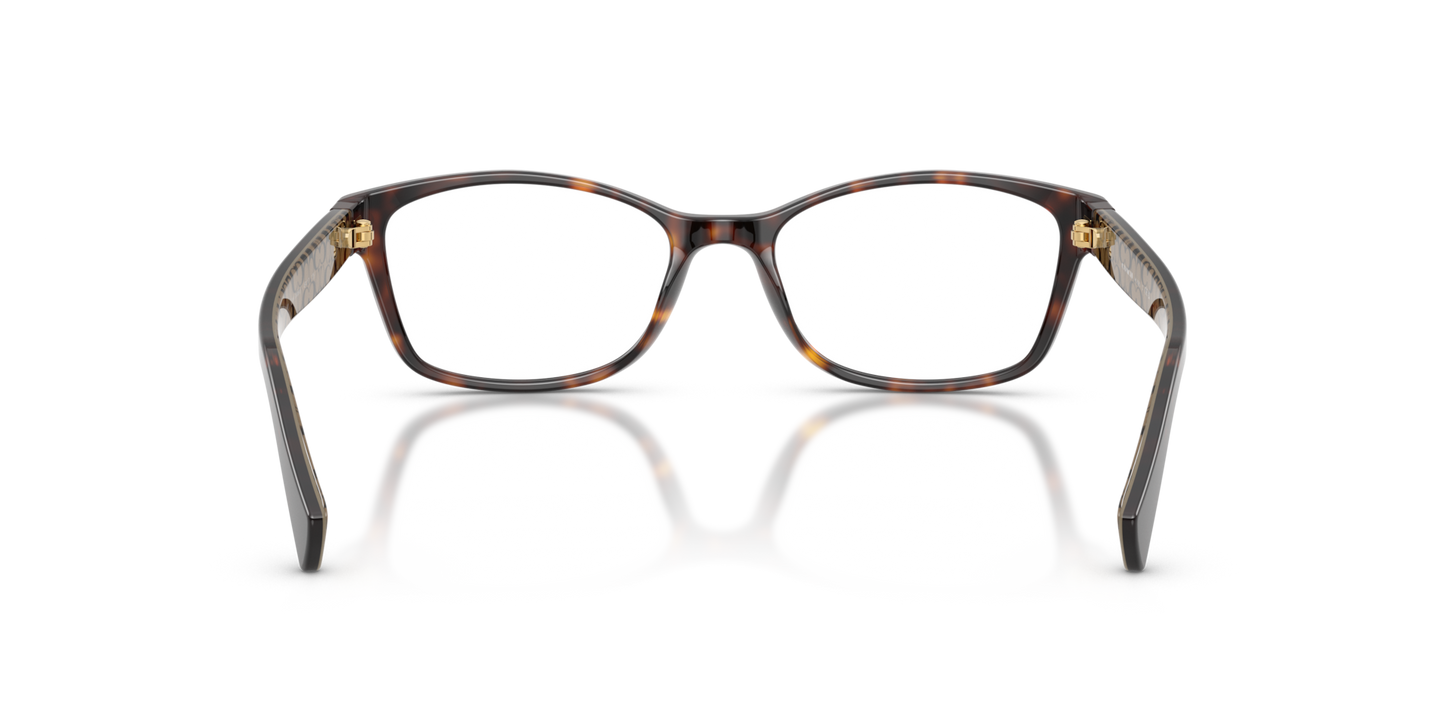 Coach HC6065 Rectangle Eyeglasses - Purple Confetti Tortoise