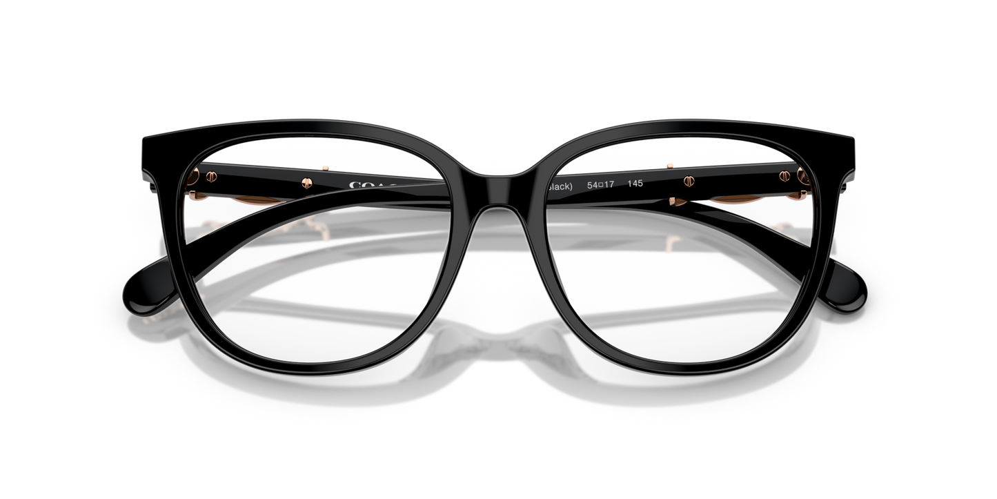 Coach HC6260U Square Eyeglasses - Peach Tortoise