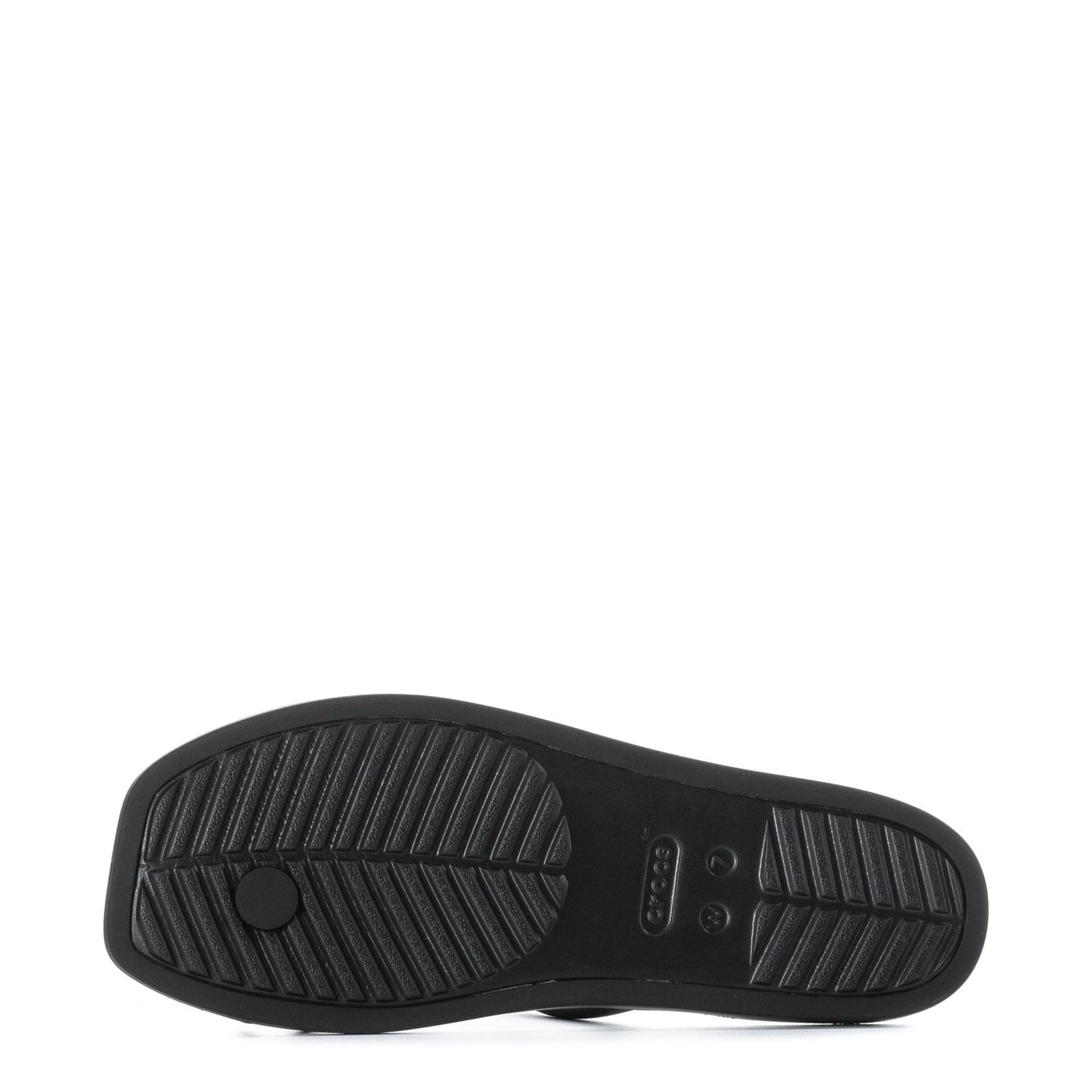 Crocs Women's Studded Miami Toe Loop Sandal - Black