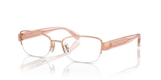Coach HC5168 Rectangle Eyeglasses - Shiny Rose Gold