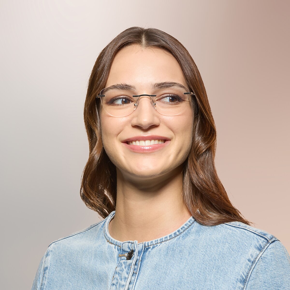 Coach HC5185 Cat Eye Eyeglasses - Shiny Silver