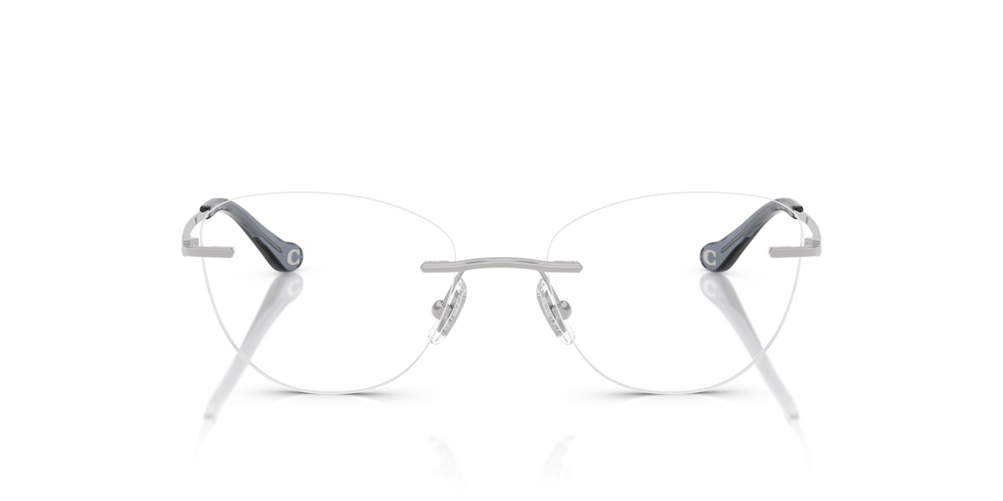 Coach HC5185 Cat Eye Eyeglasses - Shiny Silver