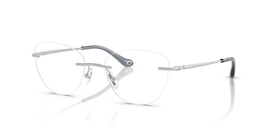 Coach HC5185 Cat Eye Eyeglasses - Shiny Silver