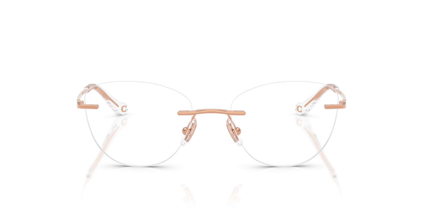 Coach HC5185 Cat Eye Eyeglasses - Shiny Rose Gold