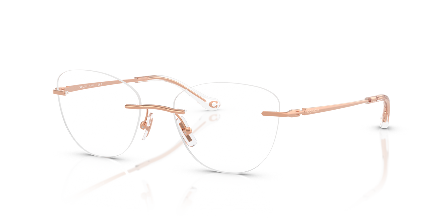 Coach HC5185 Cat Eye Eyeglasses - Shiny Rose Gold