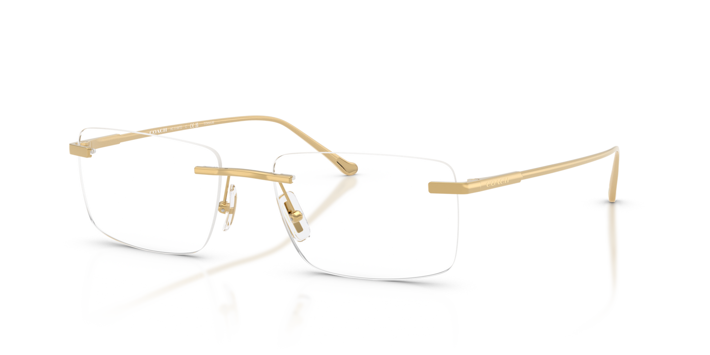 Coach HC5196TD Rectangle Eyeglasses - Shiny Silver