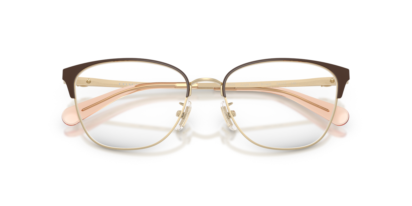 Coach HC5202 Cat Eye Eyeglasses - Light Gold Brown