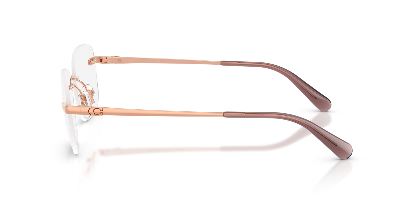 Coach HC5206D Geometric Eyeglasses - Shiny Rose Gold