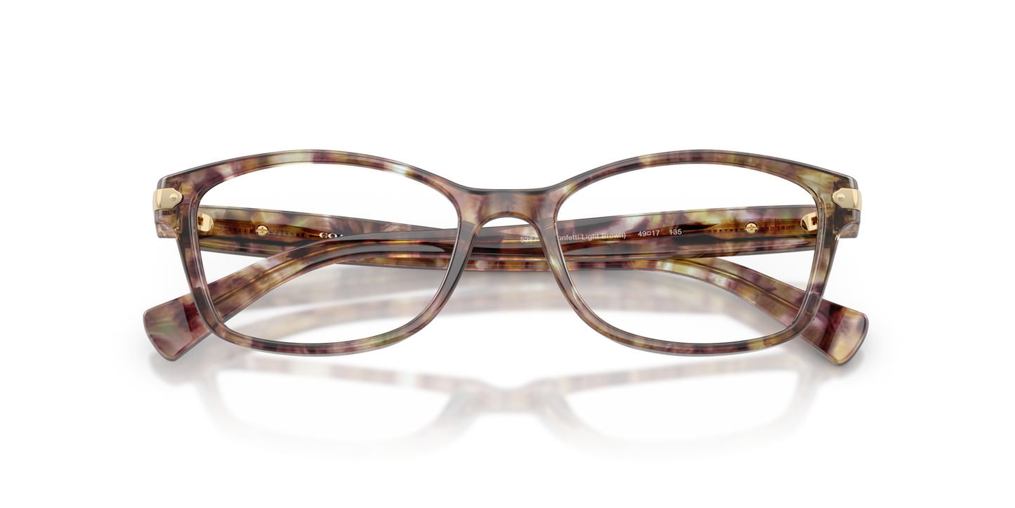 Coach HC6065 Rectangle Eyeglasses - Dark Tortoise