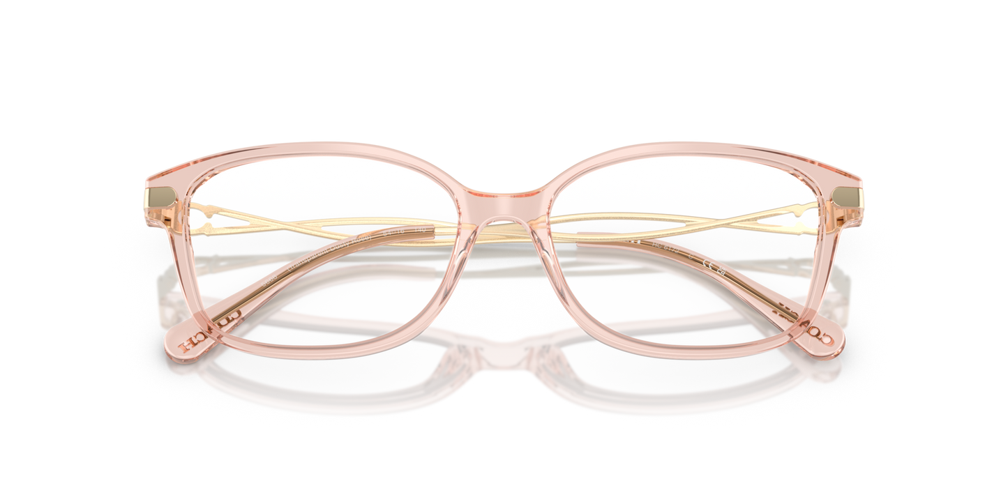 Coach HC6172 Rectangle Eyeglasses - Gradient Transparent Violet