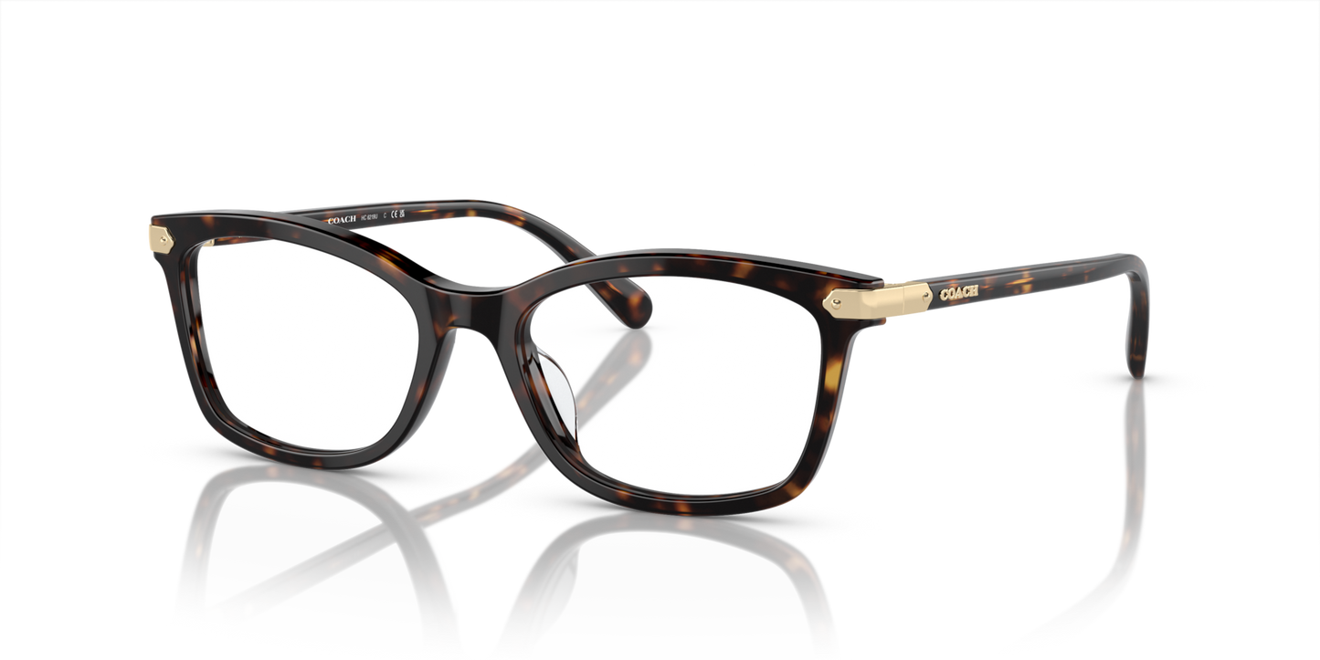 Coach HC6219U Rectangle Eyeglasses - Dark Tortoise