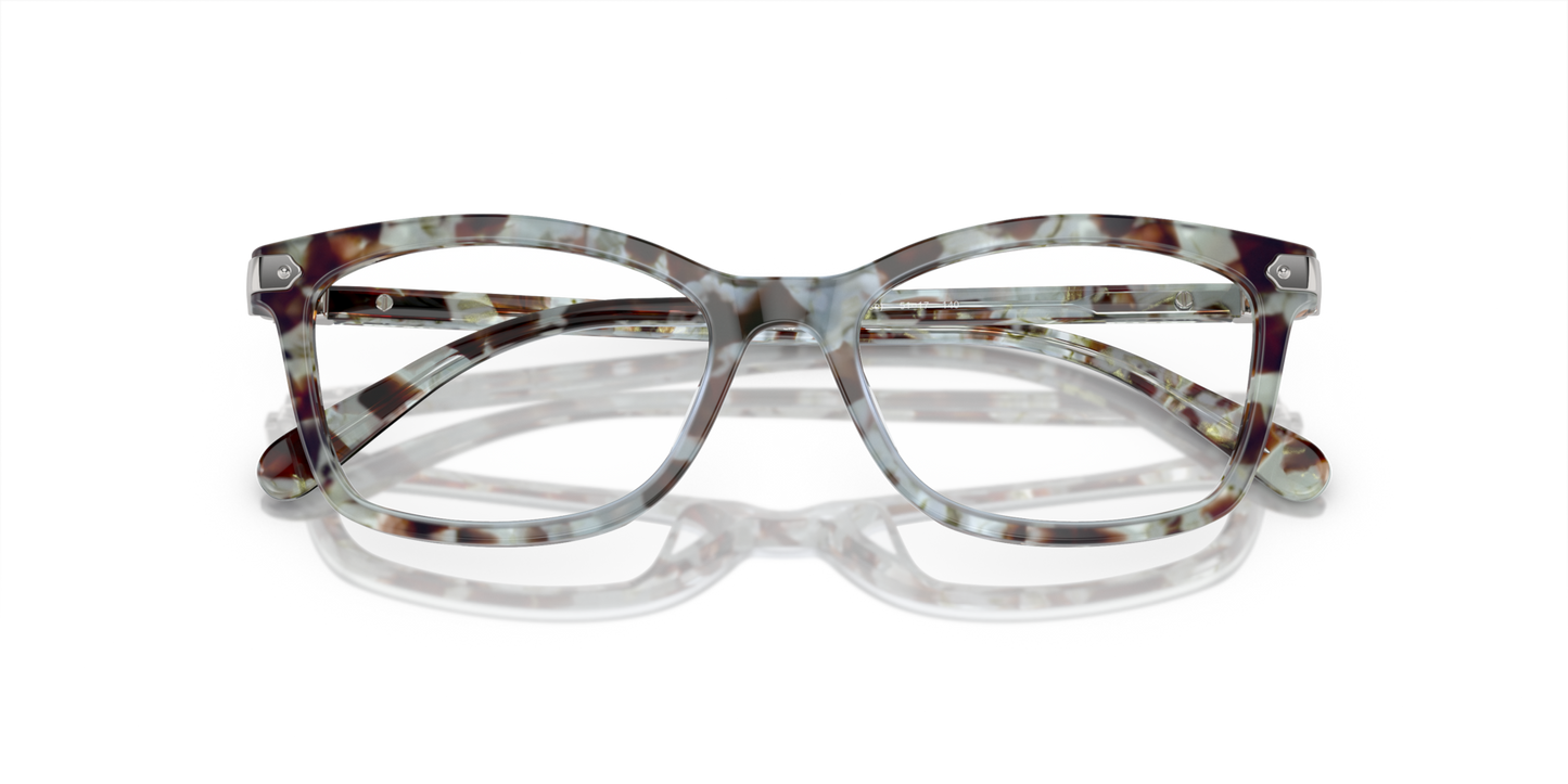 Coach HC6219U Rectangle Eyeglasses - Seaglass Tortoise