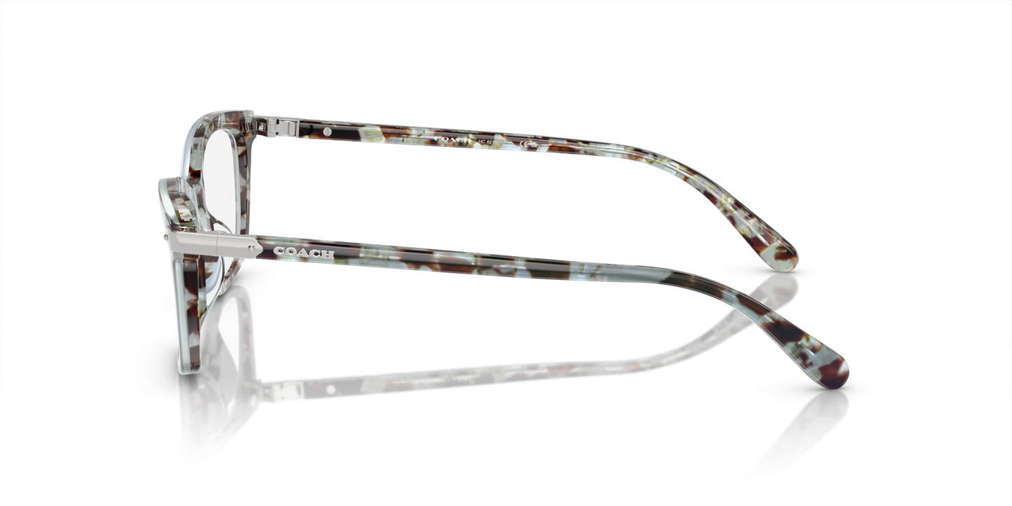 Coach HC6219U Rectangle Eyeglasses - Rose Pearl Tortoise