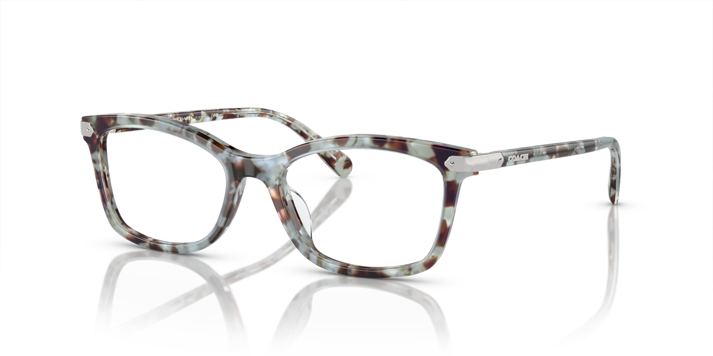 Coach HC6219U Rectangle Eyeglasses - Seaglass Tortoise