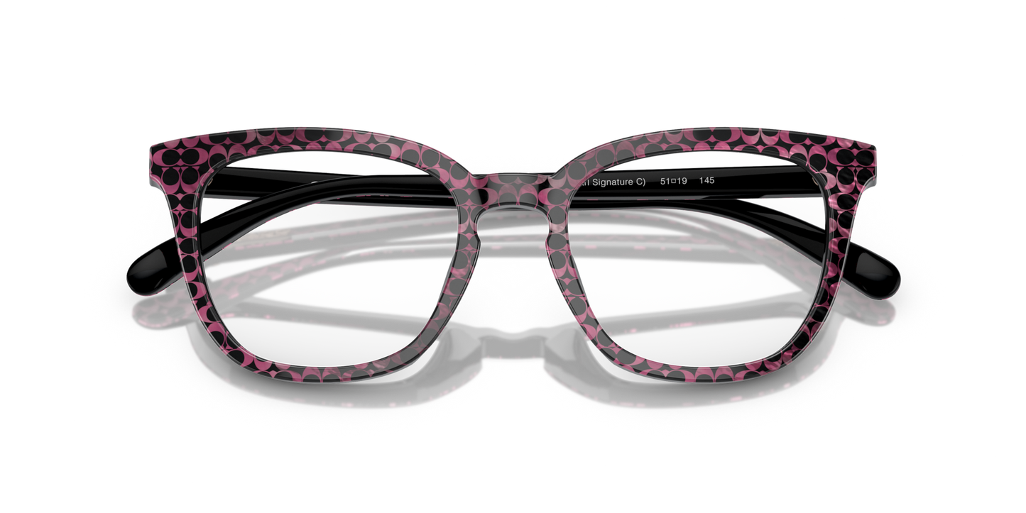 Coach HC6222U Square Eyeglasses - Transparent Blue