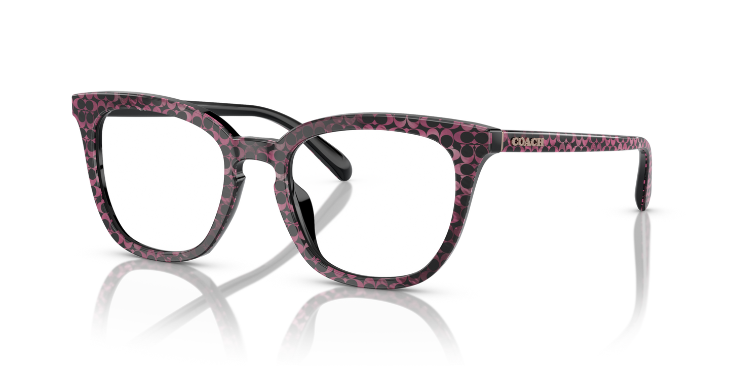 Coach HC6222U Square Eyeglasses - Transparent Blue