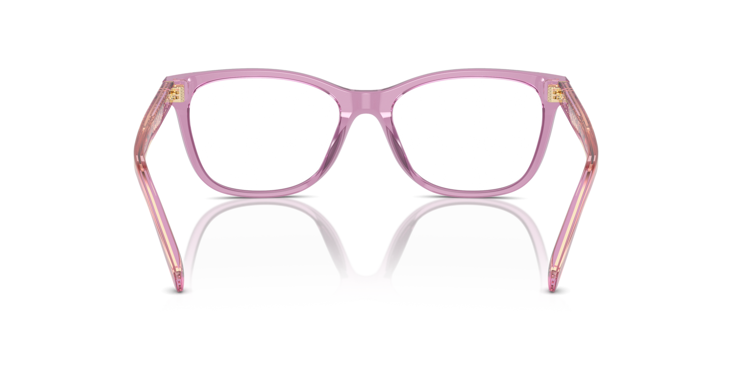 Coach HC6235U Square Eyeglasses - Transparent Amethyst