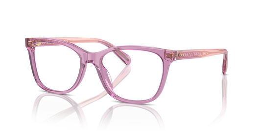 Coach HC6235U Square Eyeglasses - Transparent Amethyst