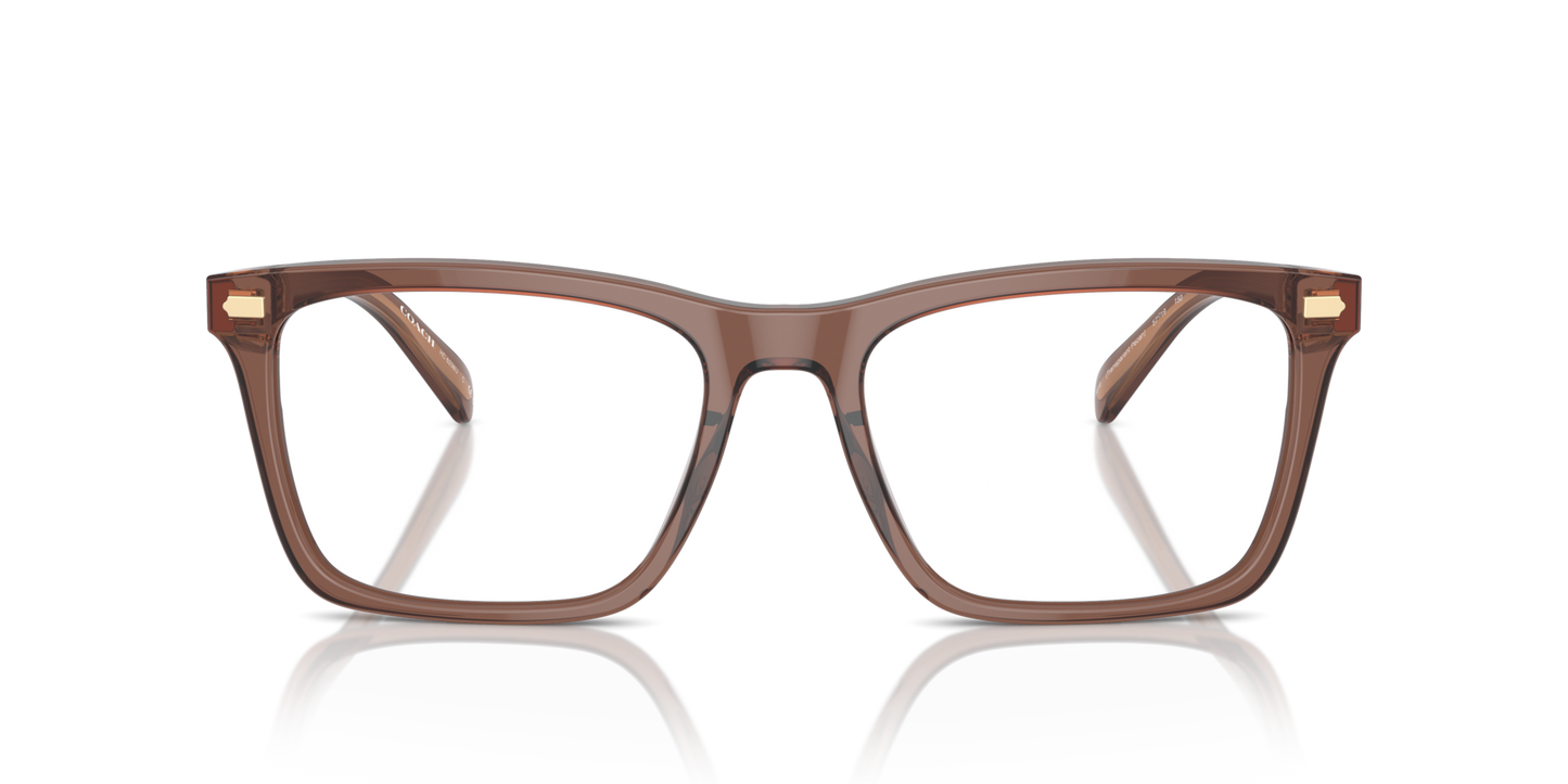 Coach HC6238U Square Eyeglasses - Transparent Pecan