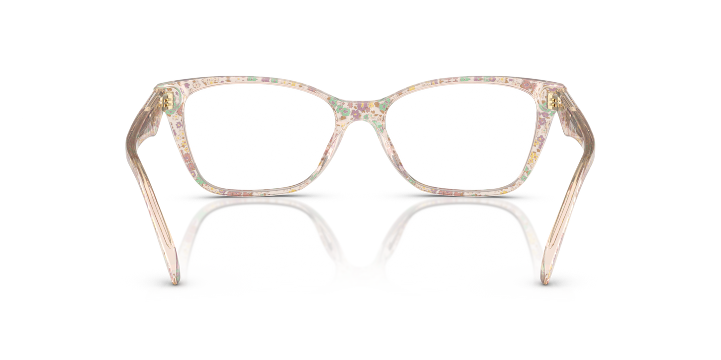 Coach HC6248U Cat Eye Eyeglasses - Transparent Floral Field
