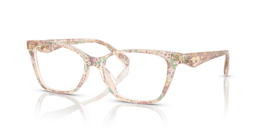 Coach HC6248U Cat Eye Eyeglasses - Transparent Floral Field
