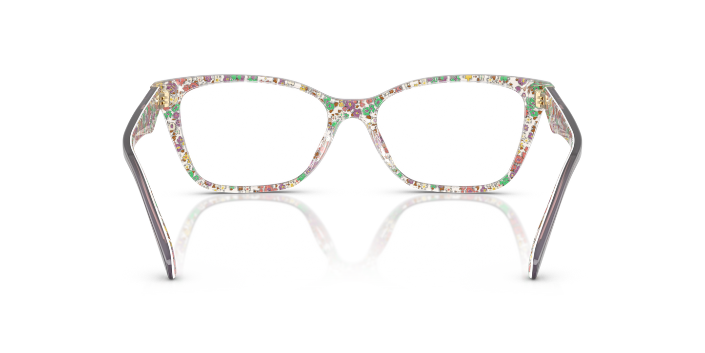 Coach HC6248U Cat Eye Eyeglasses - Milky Violet Floral Field