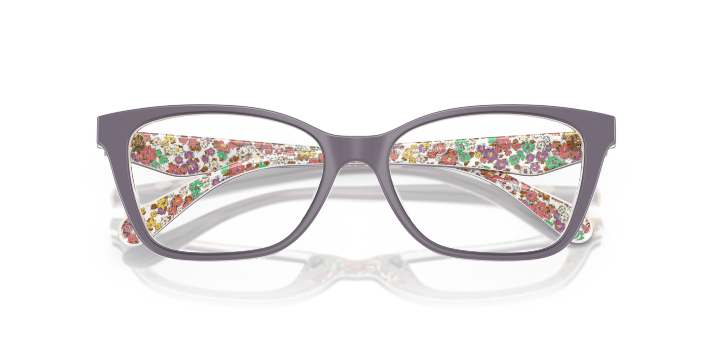 Coach HC6248U Cat Eye Eyeglasses - Transparent Floral Field