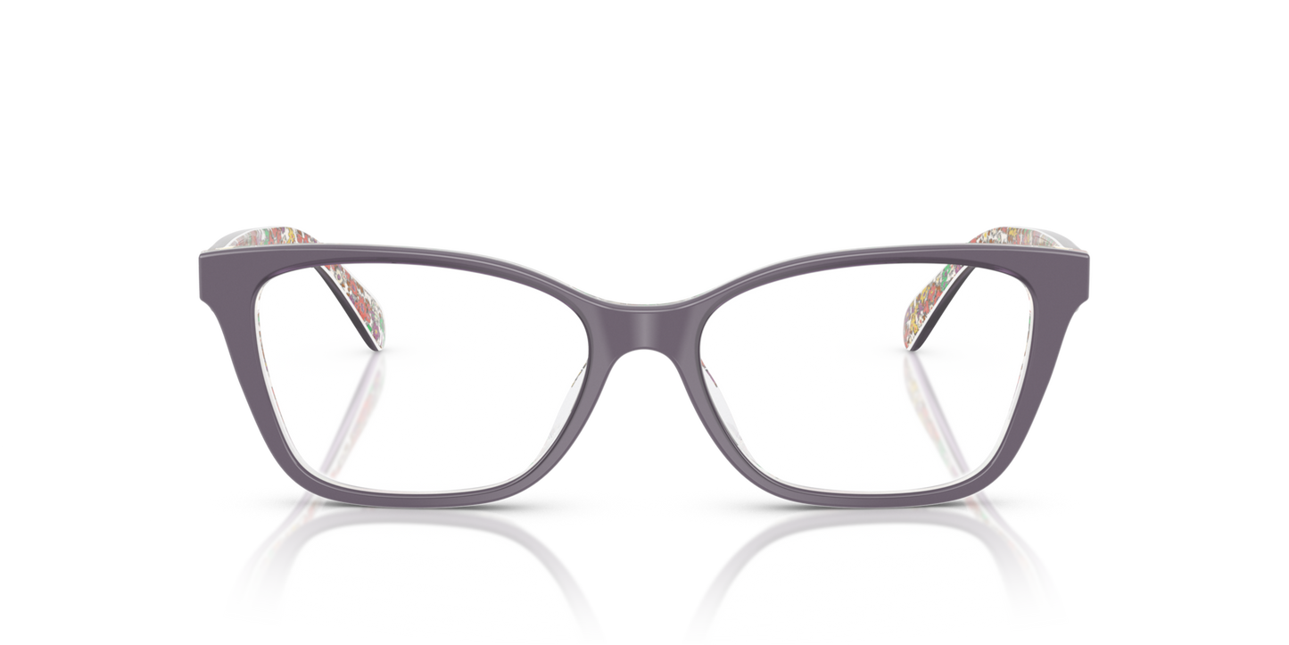 Coach HC6248U Cat Eye Eyeglasses - Milky Violet Floral Field