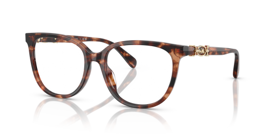 Coach HC6260U Square Eyeglasses - Peach Tortoise