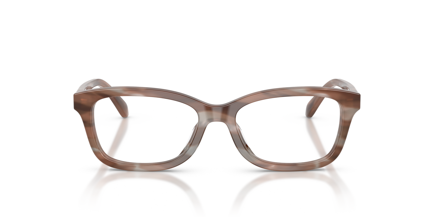 Coach HC6275U Rectangle Eyeglasses - Striated Redwood Maple