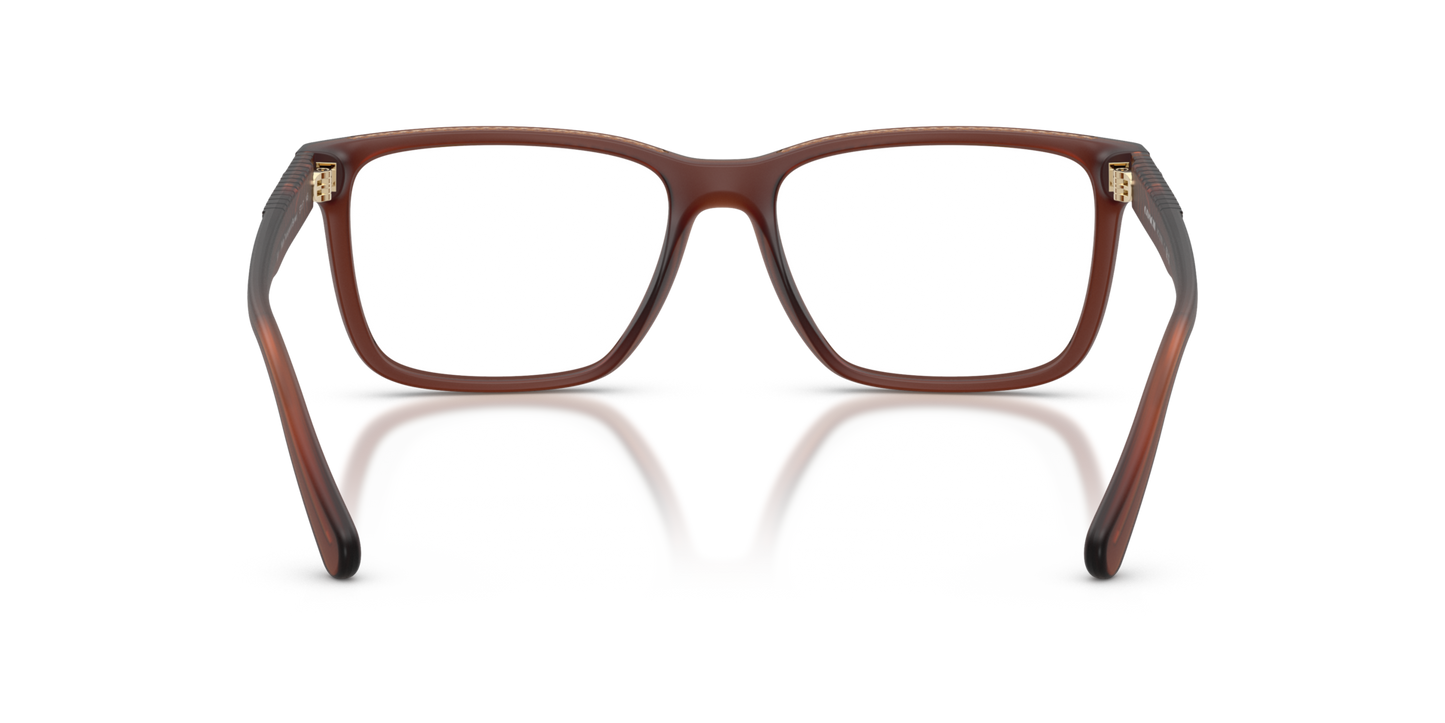 Coach HC6278U Rectangle Eyeglasses - Matte Transparent Brown