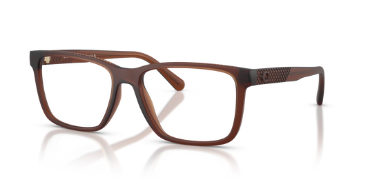 Coach HC6278U Rectangle Eyeglasses - Matte Transparent Brown