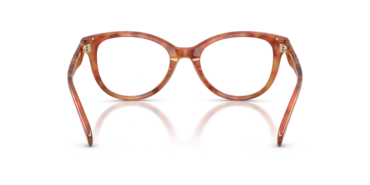 Coach HC6284U Round Eyeglasses - Caramel Tortoise