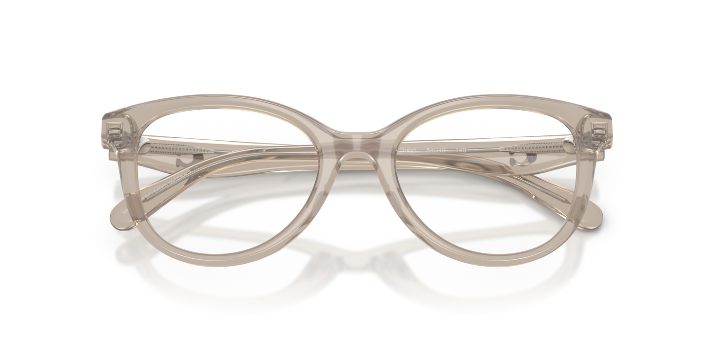 Coach HC6284U Round Eyeglasses - Caramel Tortoise