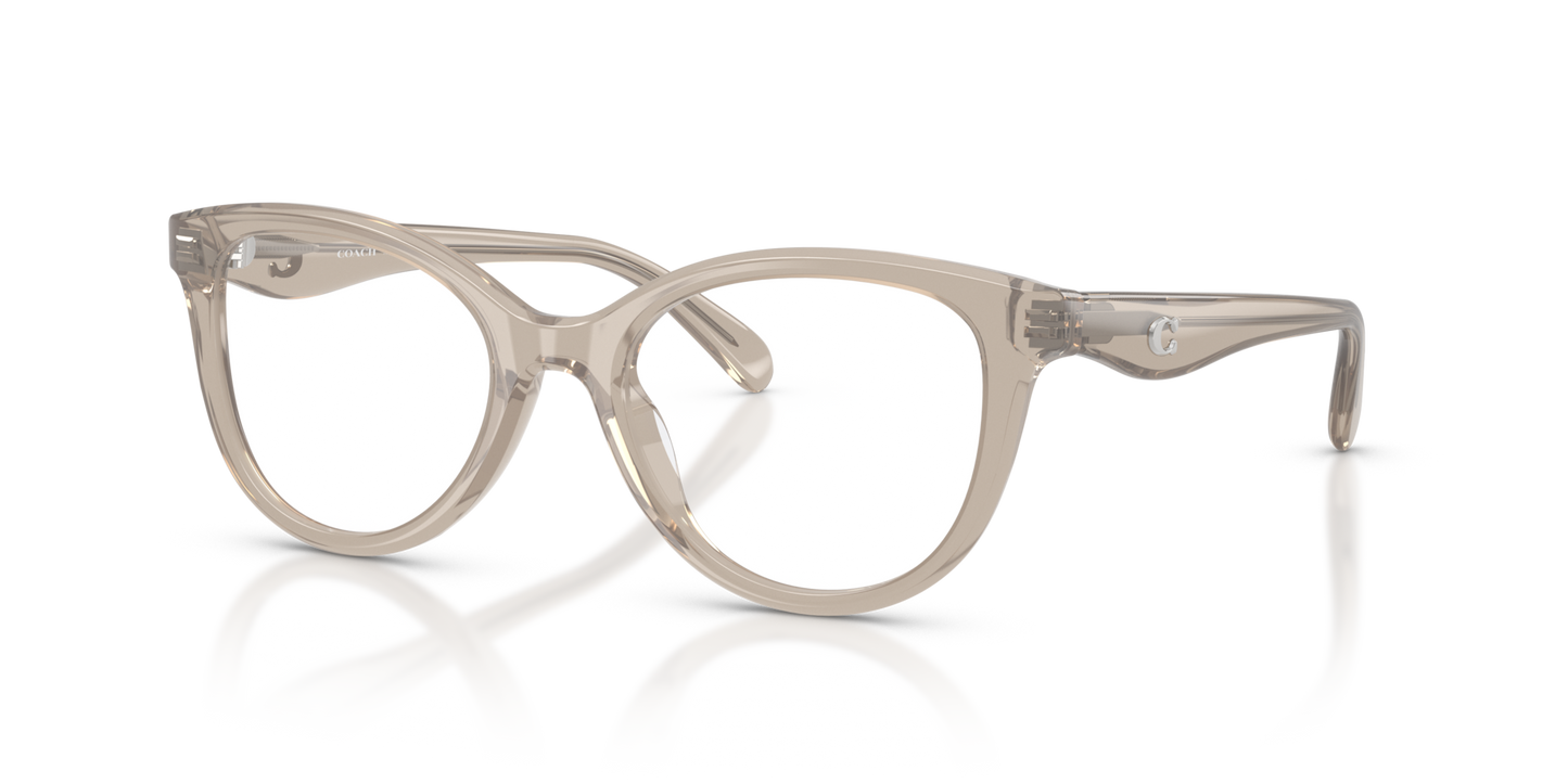 Coach HC6284U Round Eyeglasses - Caramel Tortoise