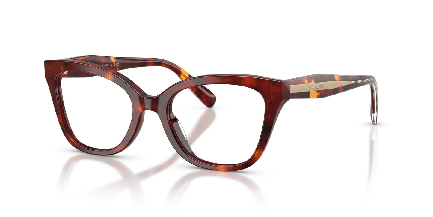 Coach HC6290U Butterfly Eyeglasses - Walnut Tortoise