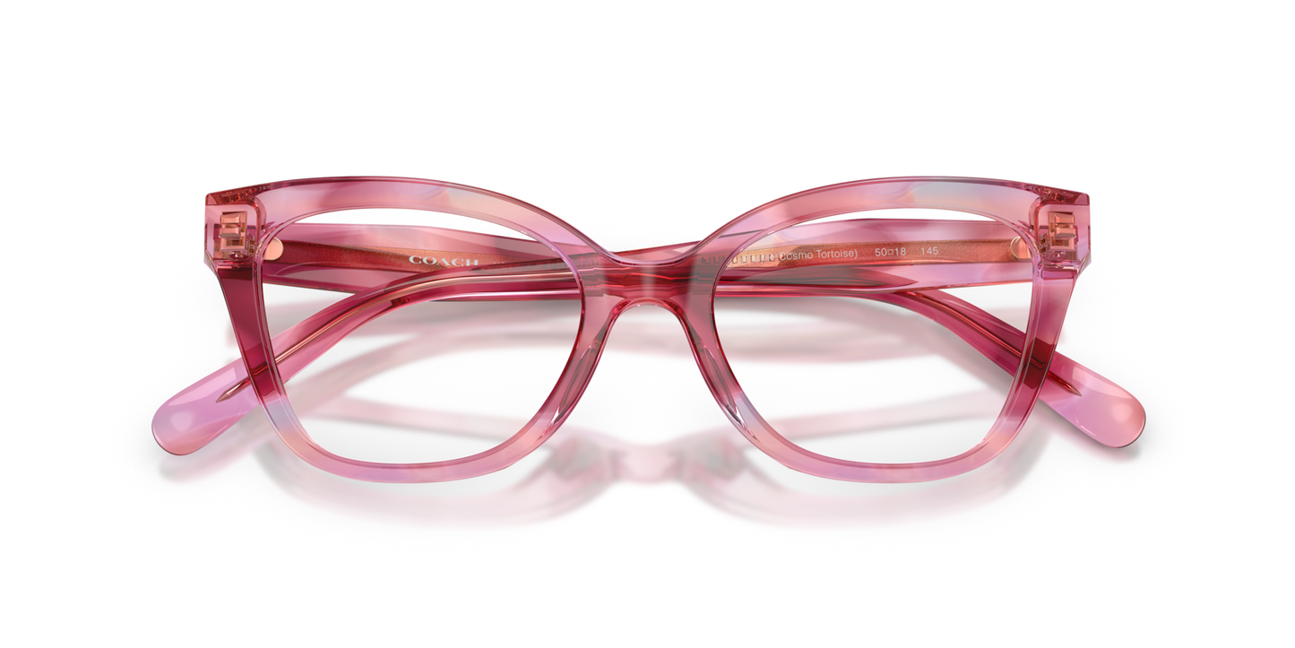 Coach HC6290U Butterfly Eyeglasses - Purple Cosmo Tortoise