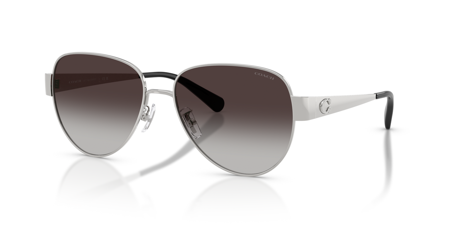 Coach HC7186 CDP37 Pilot Sunglasses - Shiny Light Gold