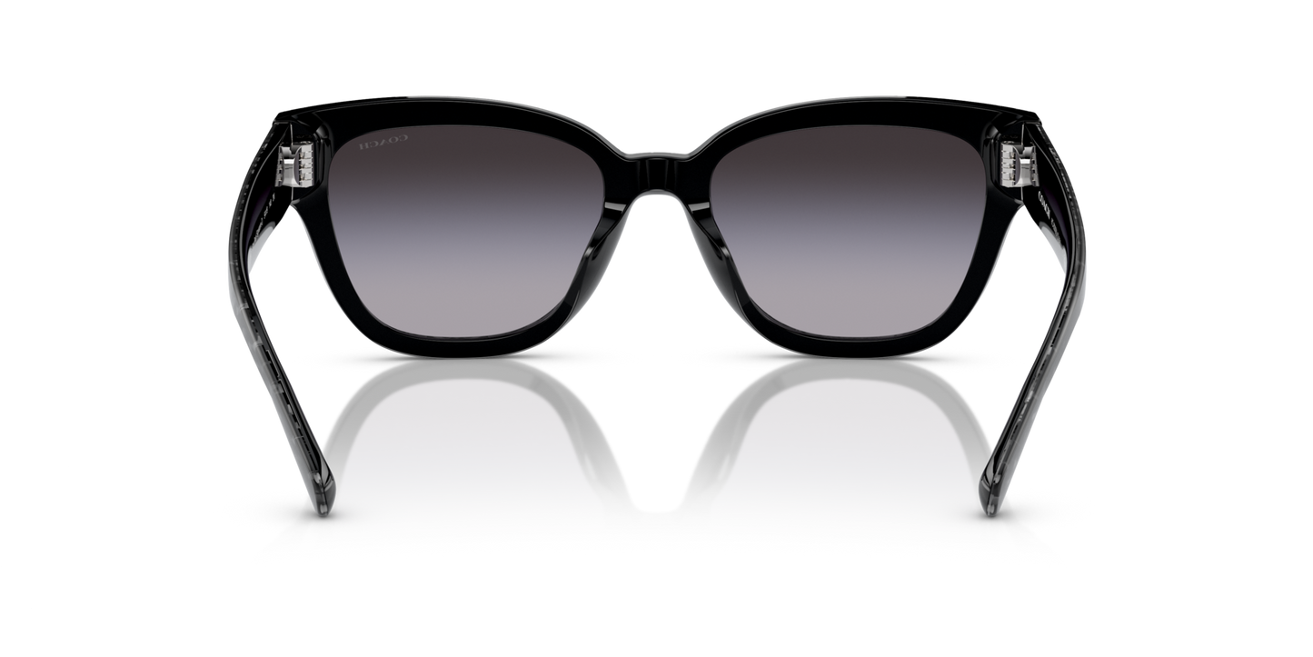 Coach HC8379U CL920 Butterfly Sunglasses - Grey Pearl Signature C