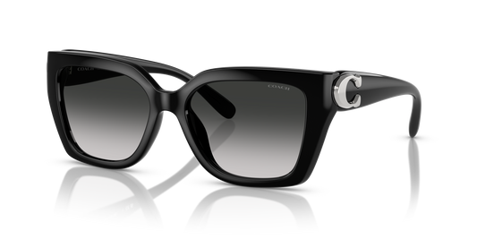 Coach HC8408U CW195 Square Sunglasses - Black