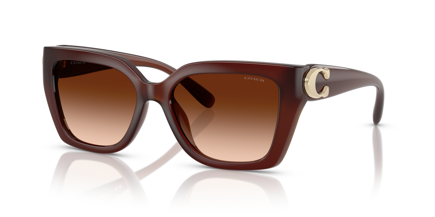 Coach HC8408U CW195 Square Sunglasses - Black