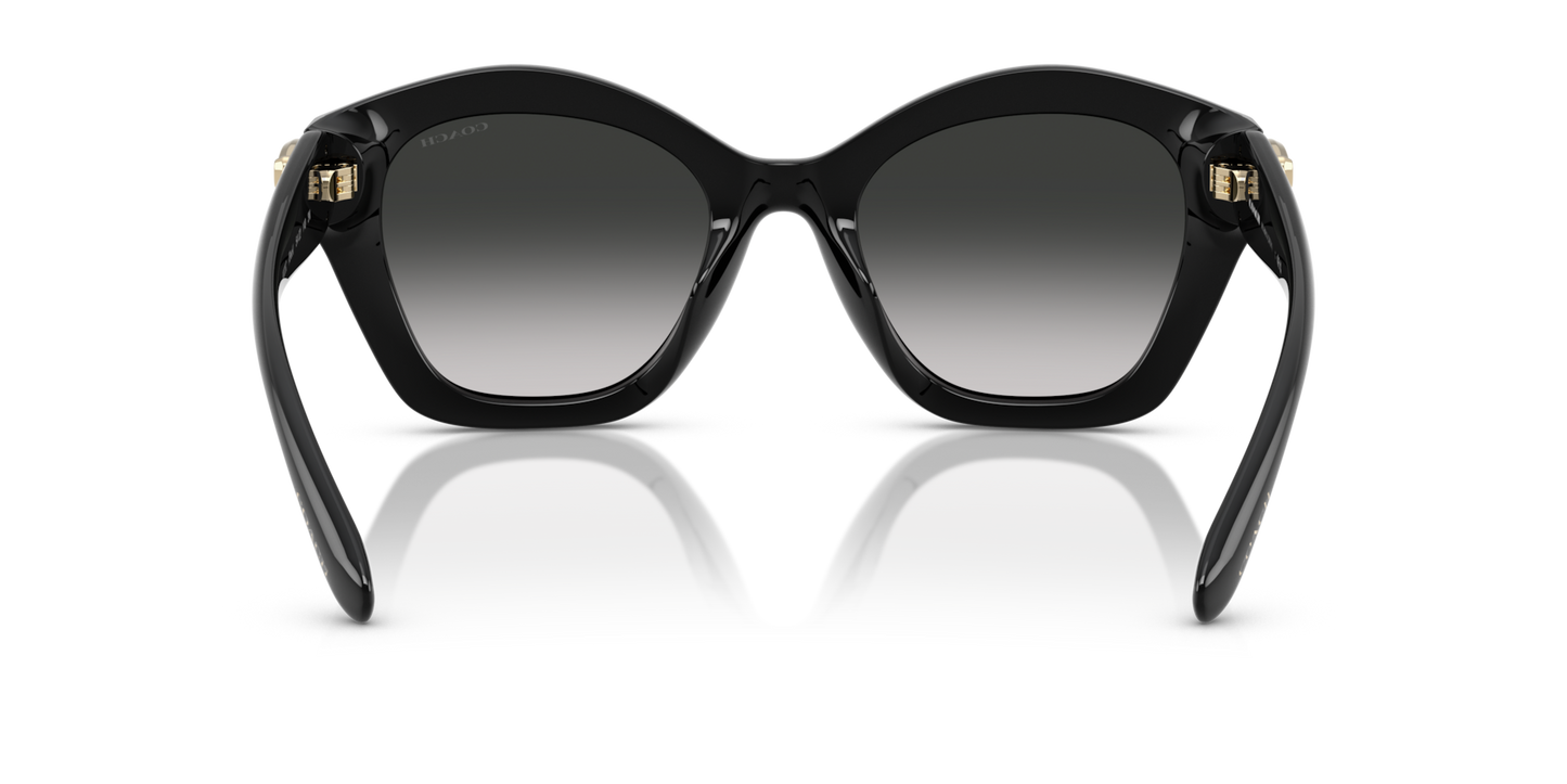 Coach HC8421U CAD31 Geometric Sunglasses - Milky Burgundy