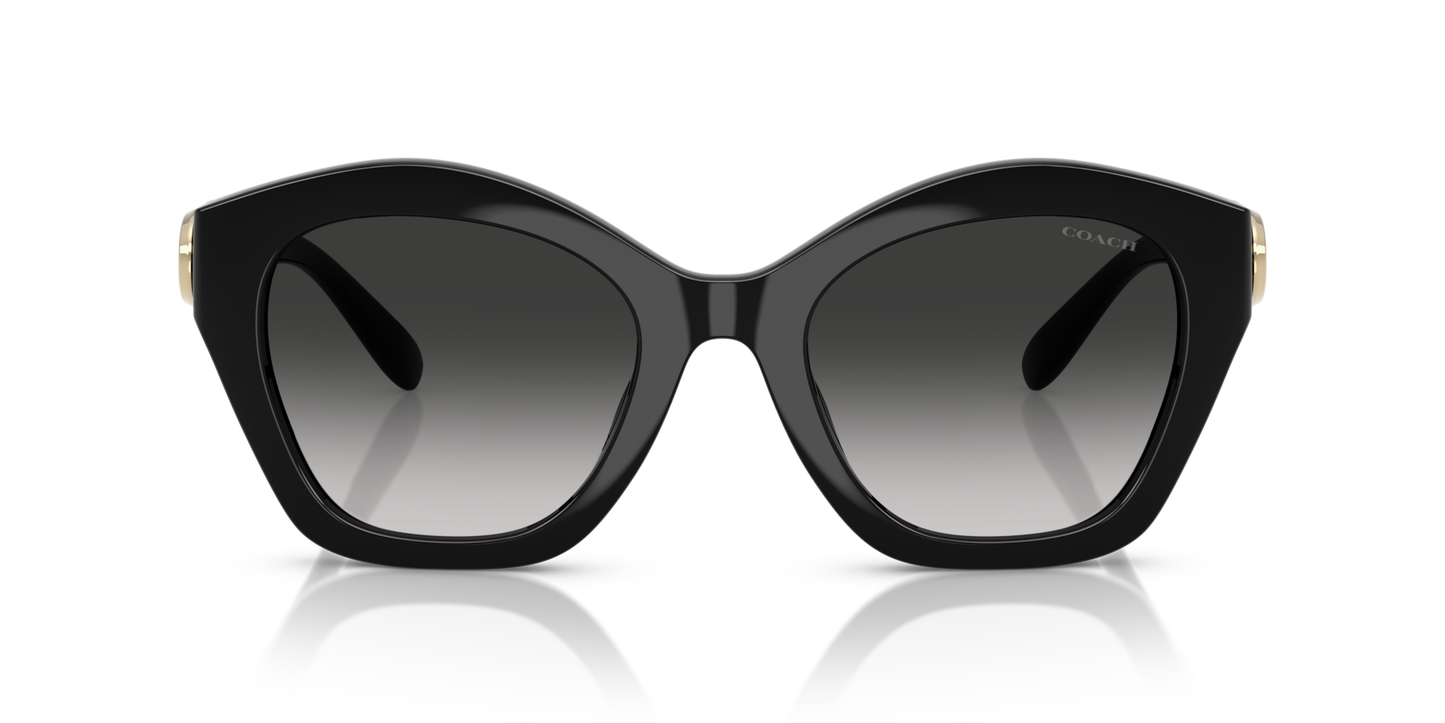 Coach HC8421U CAD31 Geometric Sunglasses - Milky Burgundy
