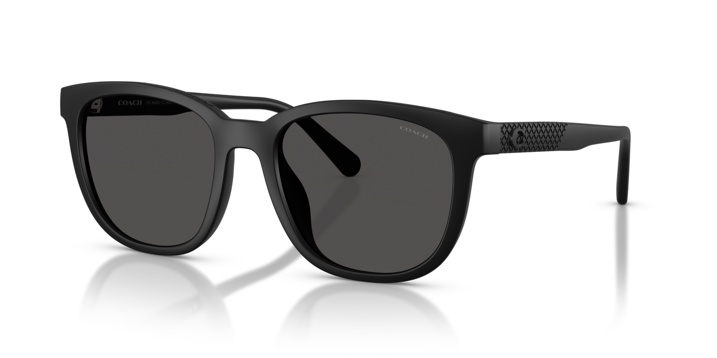 Coach HC8442U CCA00 Square Sunglasses - Transparent Clear