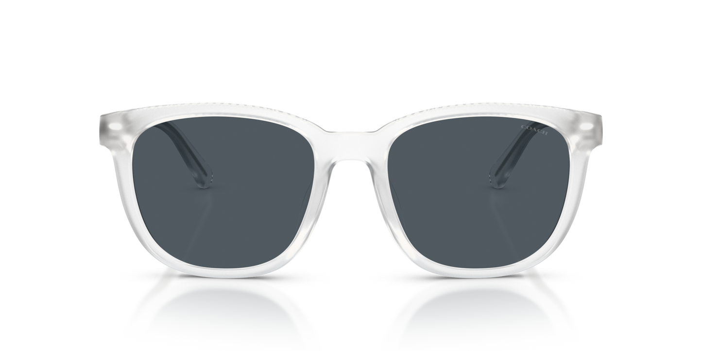 Coach HC8442U CCA00 Square Sunglasses - Transparent Clear