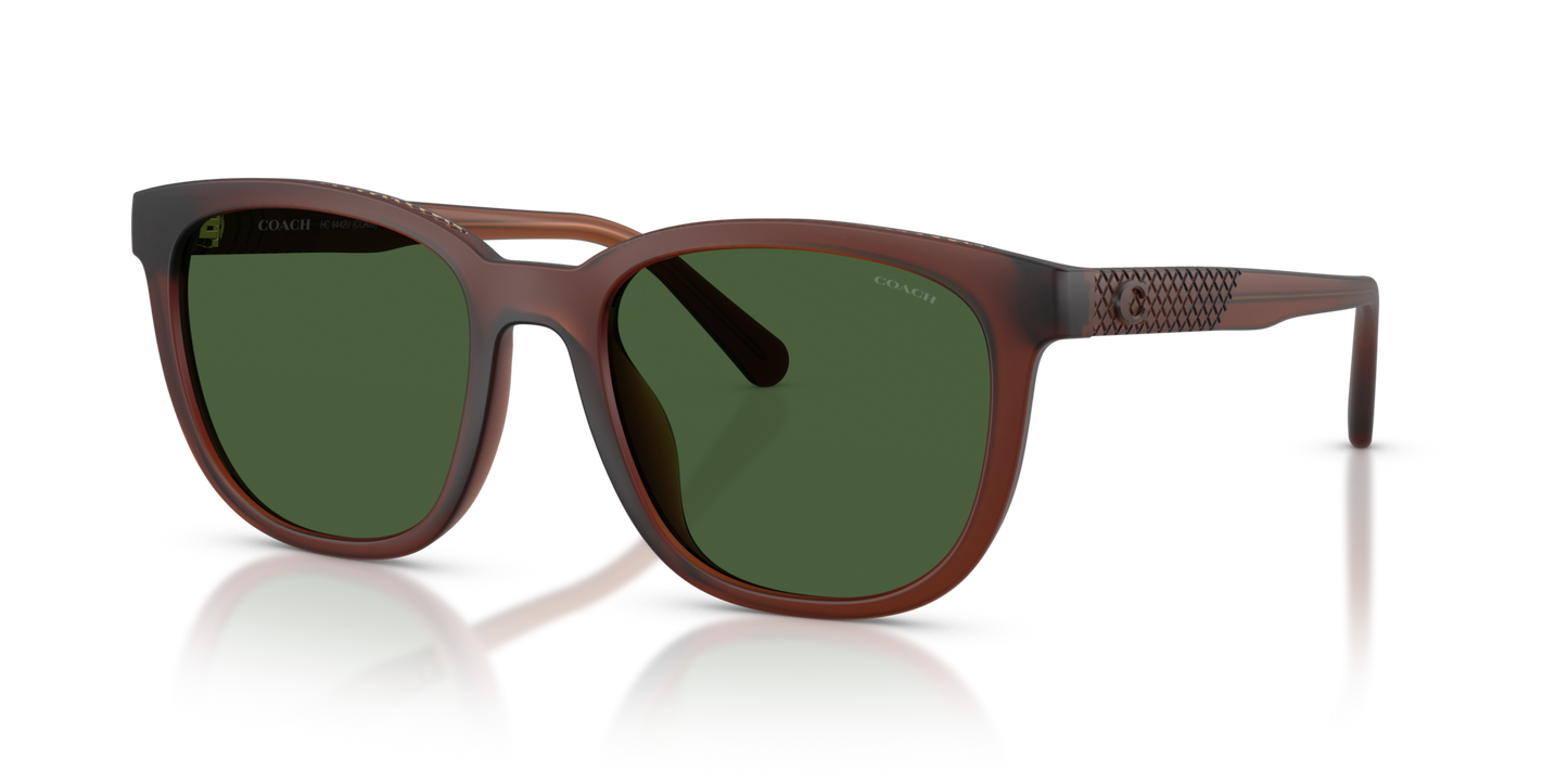 Coach HC8442U CCA00 Square Sunglasses - Transparent Clear
