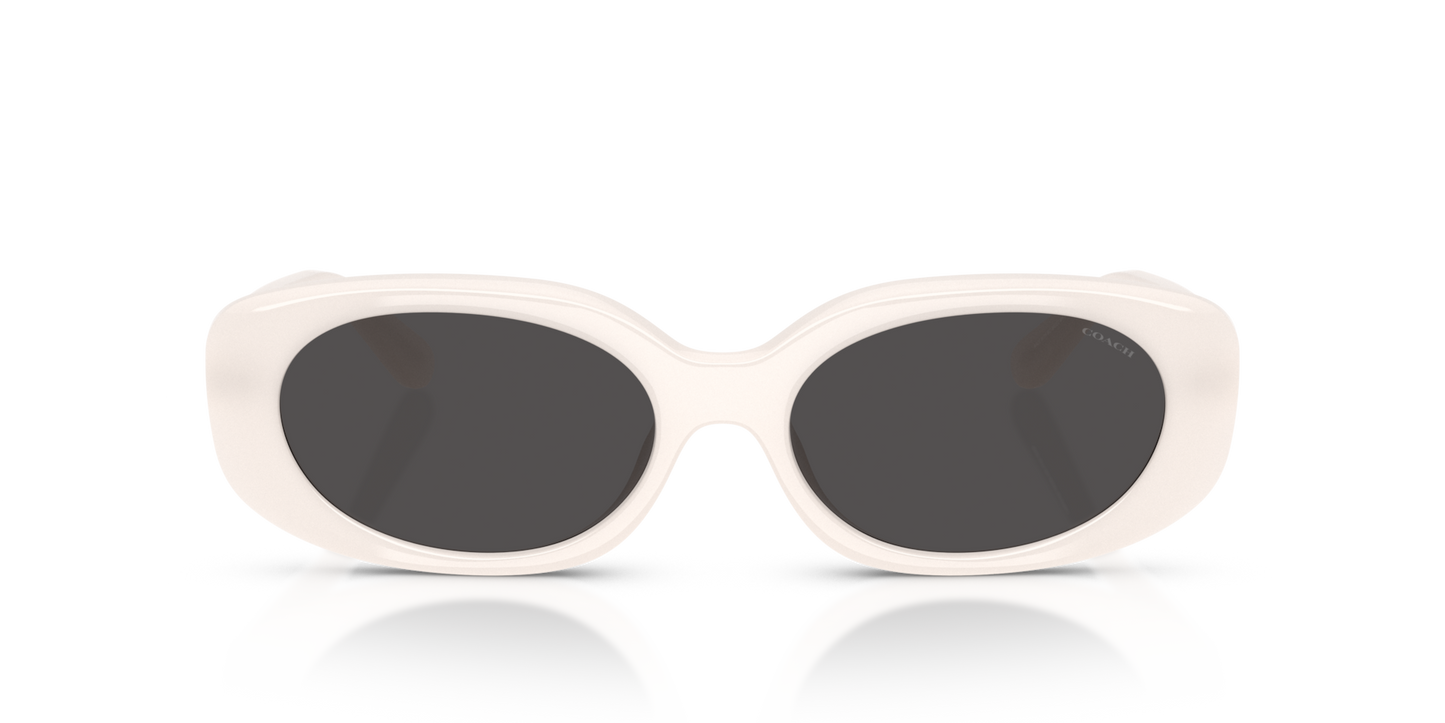 Coach HC8443D CBY84 Oval Sunglasses - Black