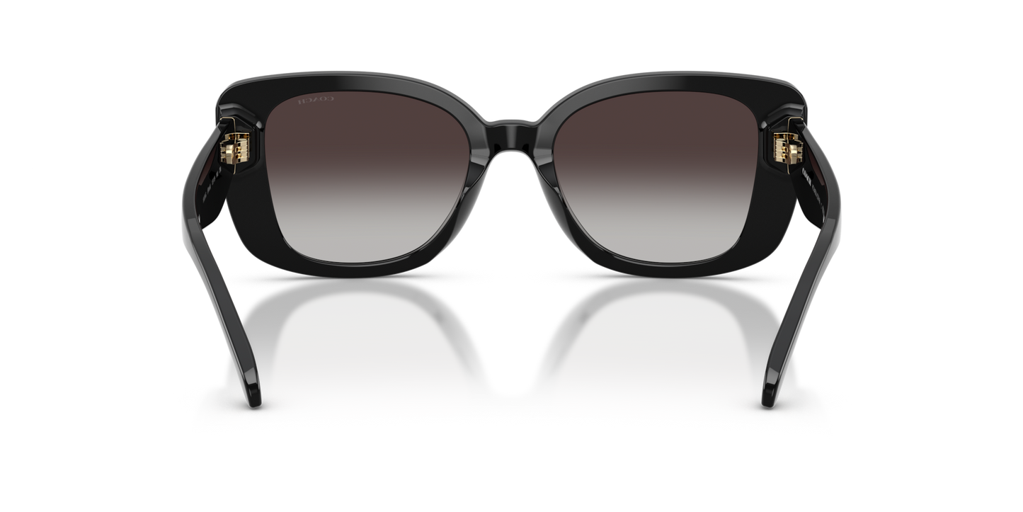 Coach HC8450U CDP48 Square Sunglasses - Black