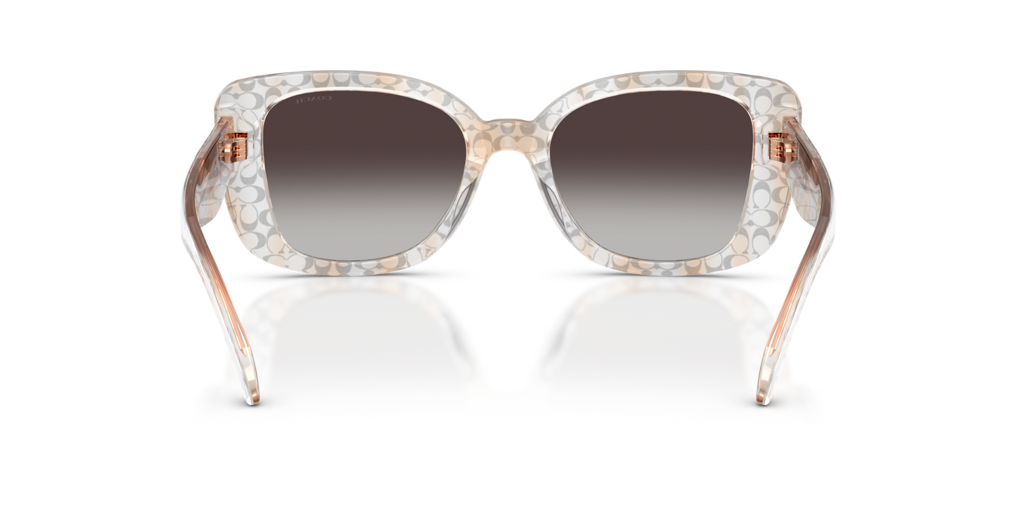 Coach HC8450U CDP48 Square Sunglasses - Grey