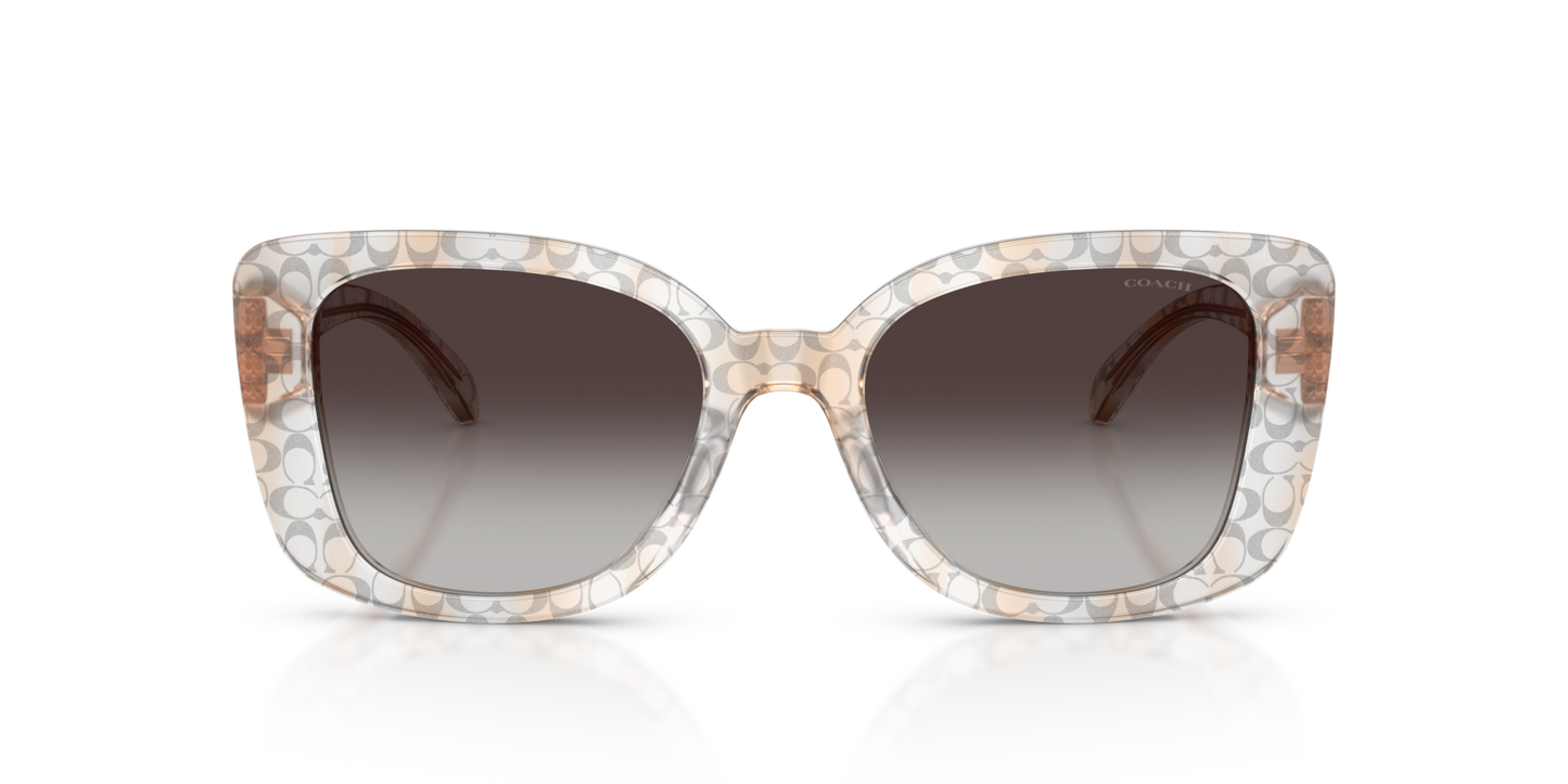 Coach HC8450U CDP48 Square Sunglasses - Grey